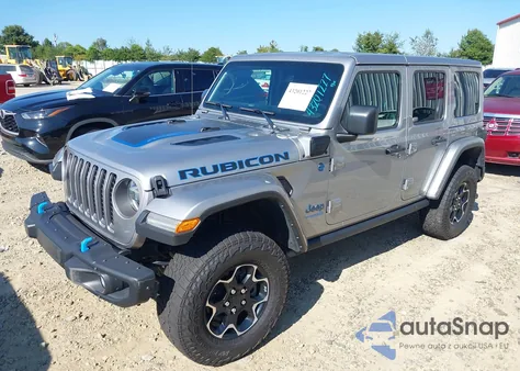 2021 Jeep Wrangler 4Xe Unlimited Rubicon 4X4 z USA, uszkodzony, nr VIN 1C4JJXR69MW643399